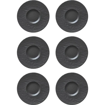 Afbeelding van Villeroy &amp; Boch Manufacture Rock Koffieschotel 15,4 cm, Set van 6