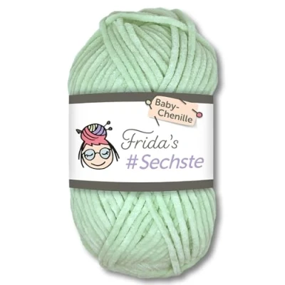 Afbeelding van Frida&#039;s Wollhaus Amigurumi wol, zesde chenille garen, babywol, voor breien en haken, fluweelzacht, 30 kleuren (753 mint)