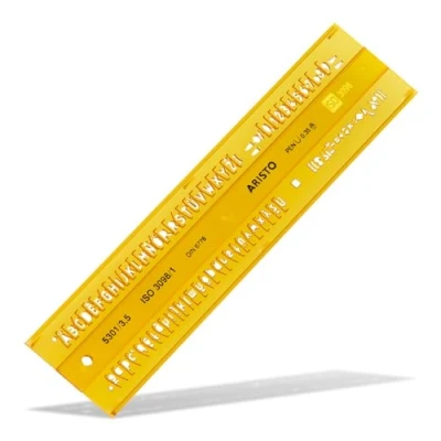 Afbeelding van Aristo Ar 5301/3 Lettersjabloon 3,5Mm H Profiel Schriftvorm B Recht