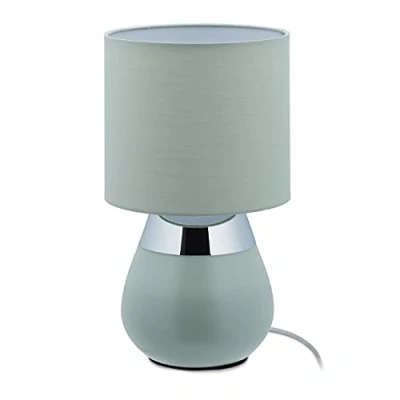 Afbeelding van Relaxdays nachtlamp touch tafellamp vensterbank schemerlamp tafelverlichting groen