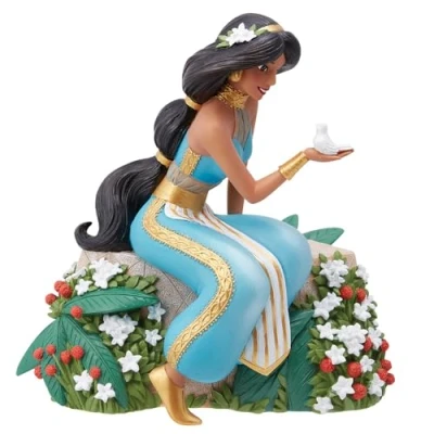 Afbeelding van Enesco Disney Showcase Botanische figuur Aladdin Jasmine met vogel, 15,2 cm, meerkleurig