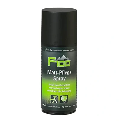 Afbeelding van DR. WACK F100 onderhoudsspray mat 250 ml fietslakspray met pareleffect voor duurzame bescherming geschikt matte oppervlakken en helmen