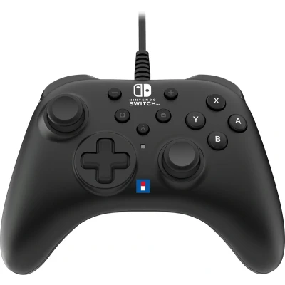 Afbeelding van Hori HORIPAD Turbo (zwart) bekabelde controller voor Nintendo Switch en OLED officiële licentie