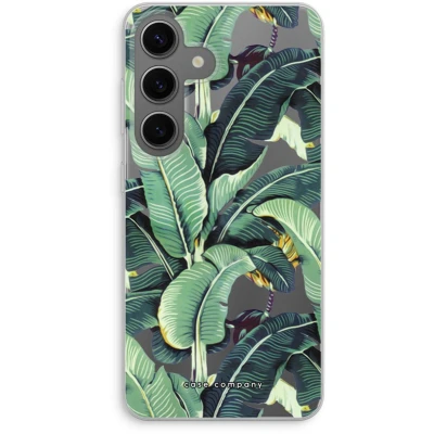 Afbeelding van Case Company® hoesje geschikt voor Samsung Galaxy S24 Bananenbladeren Soft Cover Telefoonhoesje Bescherming aan alle Kanten en Schermrand