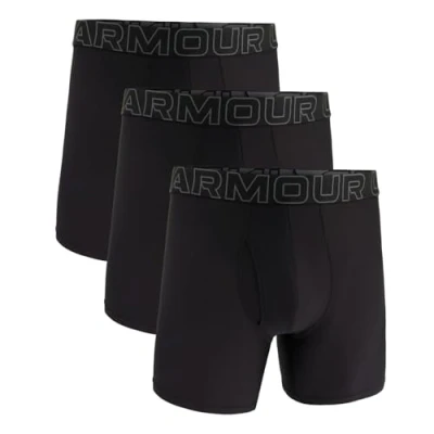 Image de Under Armour Men&#039;s Performance Tech Mesh 6&quot; 3 Pack Solid Boxer Briefs