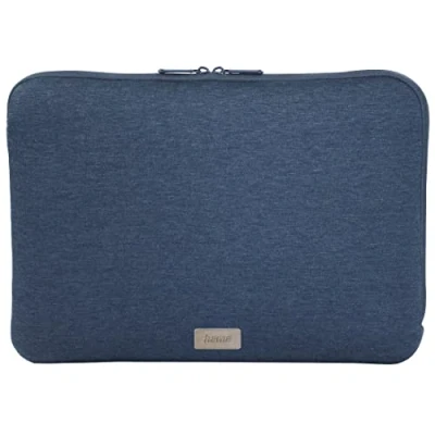 Afbeelding van Hama gewatteerde jersey tas voor laptops tot 14,1 inch 36 cm (slanke laptoptas 14 1 inch), hoes ter bescherming van pc, laptop, Asus Acer Thinkpad) blauw