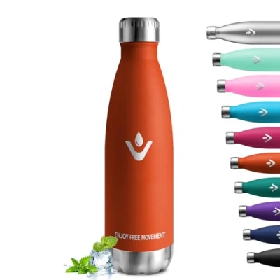 Afbeelding van Roestvrijstalen drinkfles, 750 ml, BPA vrij, thermische isolatie, voor kinderen, volwassenen, meisjes, school, sport, wandelen, kamperen