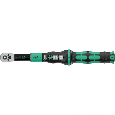 Afbeelding van WERA Click Torque Lock A 6 R/L draaimomentsleutel, instelbaar, functie, doorlopende bitopname 1/4&quot;, 2,5 25 Nm 0507