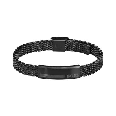 Afbeelding van BOSS ALEN Armband, Heren, Maat: One Size, Black