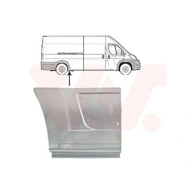 Afbeelding van Van WEZEL 1652142 Spatbordverbreders Rechts achter, voor de as Reparatiepaneel PEUGEOT: Boxer Minibus,