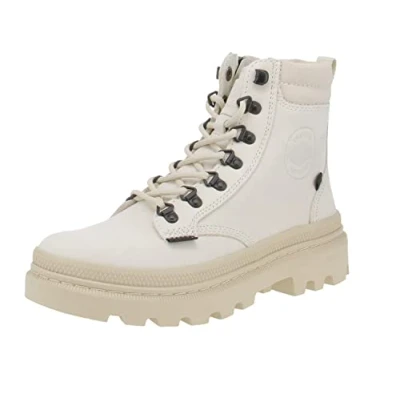 Afbeelding van Palladium PALLATROOPER HKR VeterlaarzenHoge sneakersDames veterschoenenHalf hoge schoenen Kleur: Zwart Maat: 41