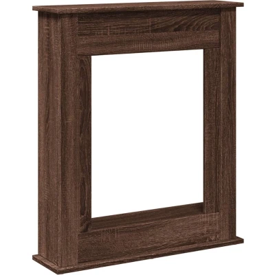 Afbeelding van vidaXL Haardombouw 75x20x87,5 cm bewerkt hout bruin eikenkleurig
