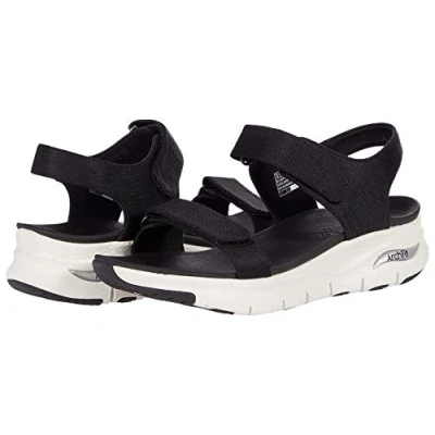 Afbeelding van Skechers Arch Fit Touristy Sandalen Plat zwart Maat 38