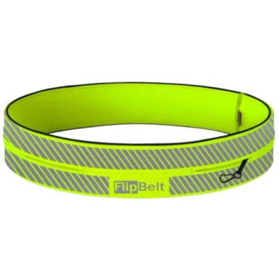 Afbeelding van FlipBelt Classic Reflecterend Running Belt Hardloopriem voor Telefoon, Water en Meer Unisex Neon Geel M