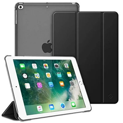 Afbeelding van Fintie Hoes voor iPad 9.7 Zoll 2018/2017, Ultradun Superlicht Beschermhoes met Transparante Achterkant Cover Automatische Slaap waakfunctie 9.7&quot; 6. Generation / 5. Generation, zwart