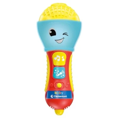 Afbeelding van Clementoni Babymicrofoon voor kinderen, elektronisch spel, muziek, kleine speelgoed 10 36 maanden, activiteitencentrum licht en geluiden, 17931