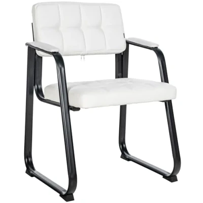 Image de Chaise de visiteur Canada B similicuir , Blanc