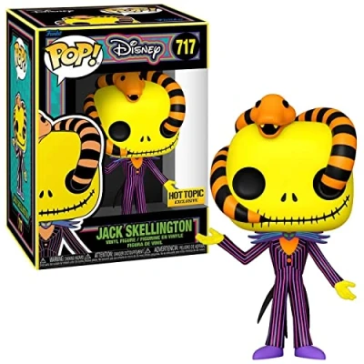 Afbeelding van Funko Jack met Snake (Black Light) Pop! Nightmare Before Christmas Figuur 9cm