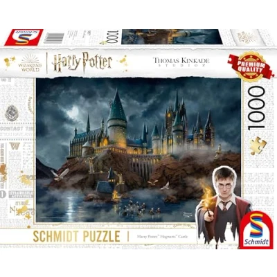 Afbeelding van Schmidt Spiele 58577 puzzel Thomas Kinkade Wizarding World Harry Potter Zweinstein kasteel 1000 stukjes meerkleurig