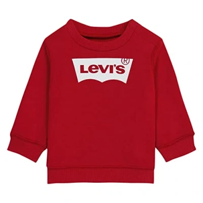 Afbeelding van Levi&#039;s Batwing Crewneck Sweater voor kinderen, Maat: 62, red/white