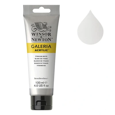 Image de Winsor &amp; Newton Galeria peinture acrylique (120 ml) 644 blanc de titane