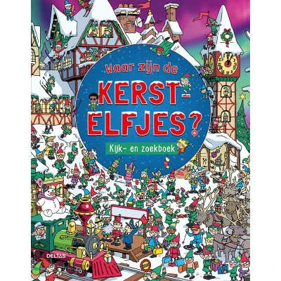Afbeelding van Waar zijn de kerstelfjes? Kijk en zoekboek