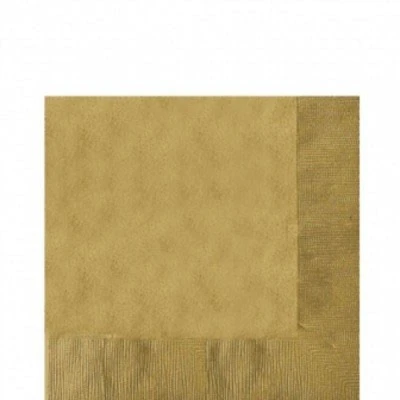 Afbeelding van Servet goud 33x33cm 20 stuks