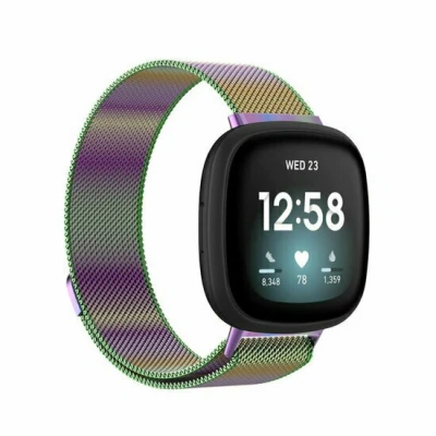 Afbeelding van Fitbit Versa 3/4 &amp; Sense 1/2 milanese bandje Small Multicolor