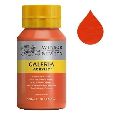 Image de Winsor &amp; Newton Galeria peinture acrylique (500 ml) 90 nuance de cadmium orange