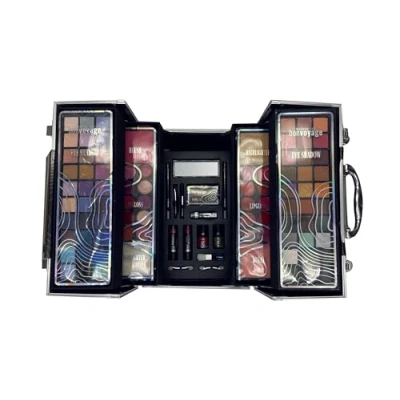 Afbeelding van Bonvoyage Colour Delights make upkoffer, professionele koffer en upset met accessoires, voor een perfecte look overdag &#039;s nachts