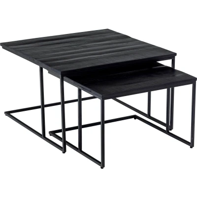 Afbeelding van Kick salontafel Muse set van 2 Zwart
