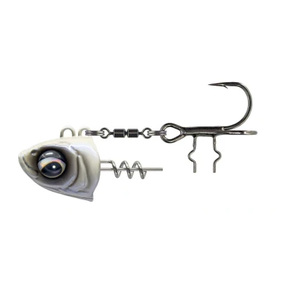 Afbeelding van Savage Gear Monster Vertical Jighead Pearl White (80g) Loodkoppen
