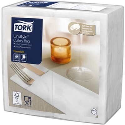 Afbeelding van Pochette Tork LinStyle® 1 laags 50st duurzaam wit 509600