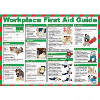 Image de Affiche des premiers secours Guide pour lieu de travail