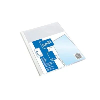 Afbeelding van 100 Bantex matte polypropyleen hoezen 50 micron