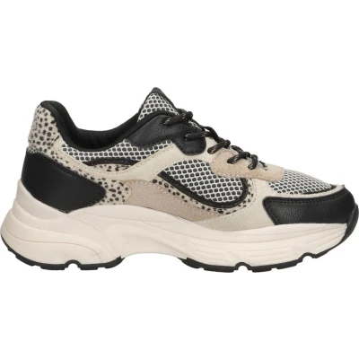 Afbeelding van SUB55 Sneakers laag, Dames, Maat: 39, Beige Leer/ synthetisch