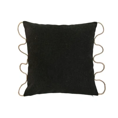 Afbeelding van Kussen Home ESPRIT Zwart 45 x 15 cm