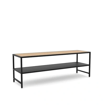 Afbeelding van Hygge Interiors Altino W120 cm TV Meubel Eiken / Zwart