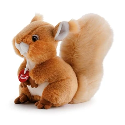 Afbeelding van Trudi Trudini knuffel Eekhoorn 15 cm Hoge kwaliteit pluche Knuffeldier voor jongens en meisjes Rotbraun 9x12x15 maat XS