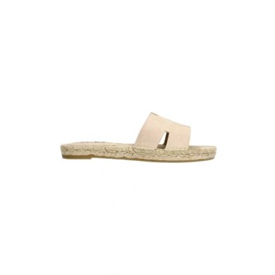 Afbeelding van Sacha Dames Beige suède slippers Maat 36