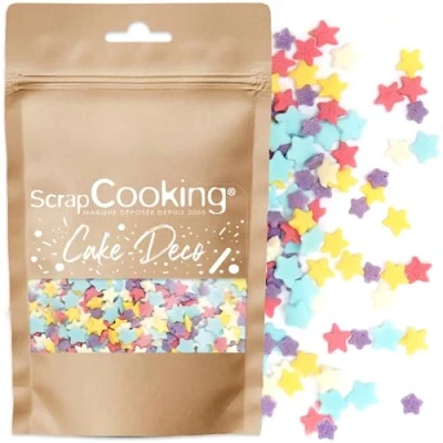 Afbeelding van SCRAP COOKING Pot met zoete decoraties, regenboog, regenboogthema, meerkleurig, decoratie voor gebak, desserts, cakes, koekjes, cupcakes, verjaardag, taartdesign, 1 stuk