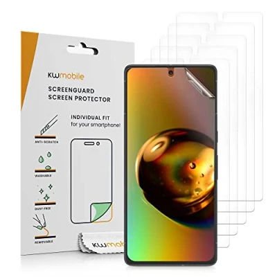 Afbeelding van kwmobile 6x screenprotectors geschikt voor Google Pixel 7 beschermende folie smartphone