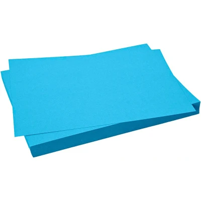 Afbeelding van Karton helder blauw 50x70 cm 270 grams Creotime 100 vellen