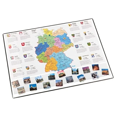 Afbeelding van Läufer 45348 Bureau onderlegger met Duitslandkaart 40 x 53 cm antislip