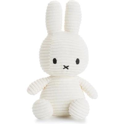 Afbeelding van Nijntje miffy corduroy knuffelkonijn 23 cm wit