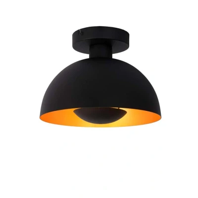 Afbeelding van Lucide SIEMON Plafonnière Ø 25 cm 1xE27 Zwart