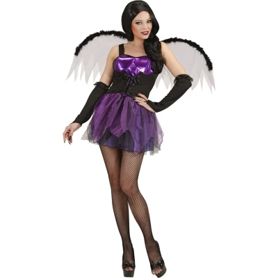 Afbeelding van Widmann Elfen Feeen &amp; Fantasy Kostuum Gotische Fee Vrouw Paars Large Halloween Verkleedkleding