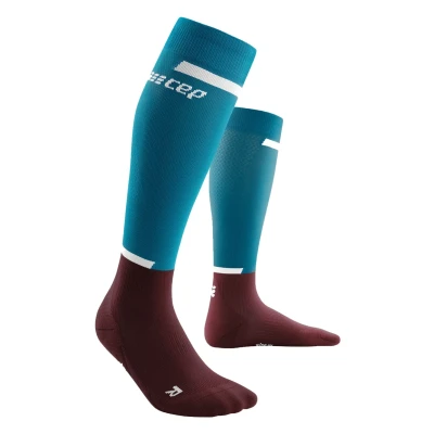 Afbeelding van CEP THE RUN Compression Kniekousen, Heren, Maat: Medium, Petrol dark red