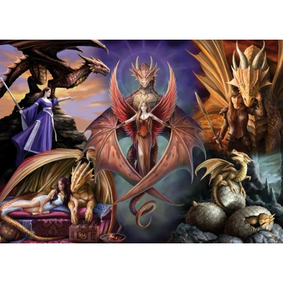 Afbeelding van Anne Stokes Dragon Fellowship Puzzel 1000 Stukjes