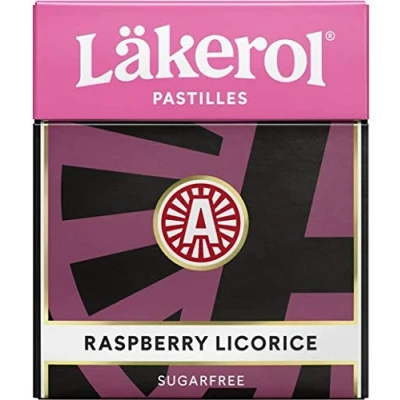 Afbeelding van Cloetta Lakerol Raspberry Tabletten, 24 Stuk, 25 g